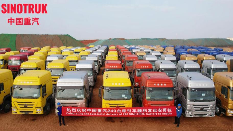 Sinotruk exported 240 HOWO tractors to Angola